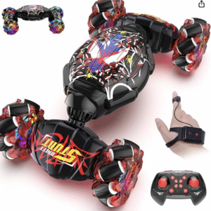 Nikuku Remote Control Car – 2.4GHz 4WD Gesture Sensing RC Stunt Car Toys for Boys and Girls Ages 6-12, 360° Rotating Drift RC Cars with Lights and Music, Ideal Birthday and Xmas Gift