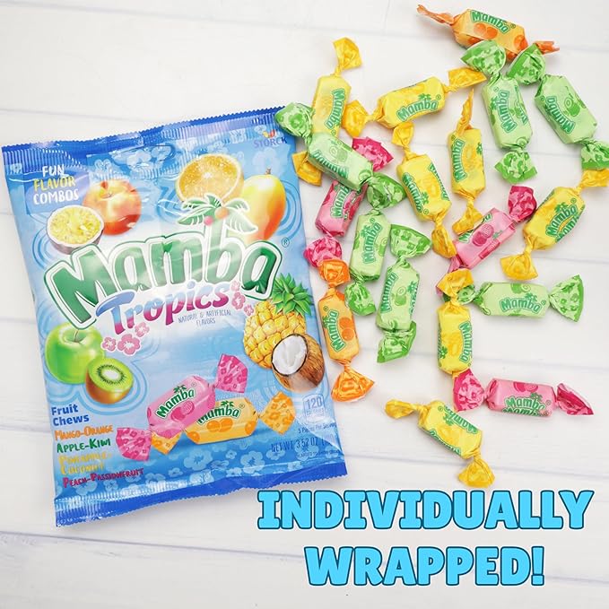 Mamba Fruit Chews Variety Pack, Assorted Chewy Candies, Individually Wrapped Pieces, 3.52 Ounces (Pack of 3) - Image 5