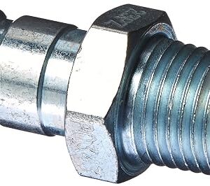 Parker Hannifin PD343 Series PD Steel Test Port and Diagnostic Equipment Quick Nipple with Male Pipe Thread, 1/8″ Body Size, 1/4″-18 NPTF Thread Size, 1.48″ Length